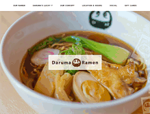 Tablet Screenshot of darumaramen.com